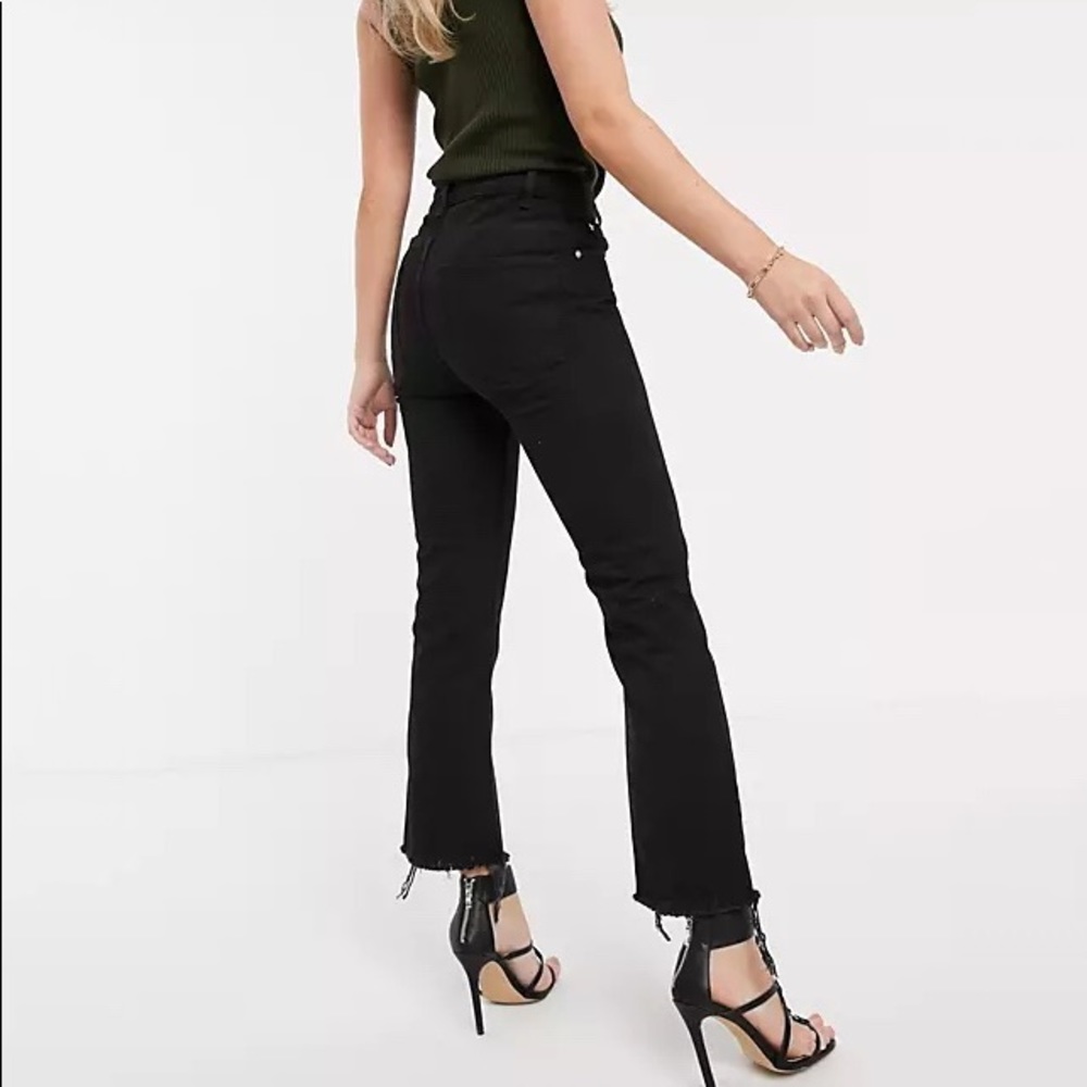 ASOS Denim High Rise Fray Jeans - Picture 2 of 5